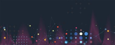 İnternet işi için teknoloji soyut fütüristik bilim geçmişi. Büyük veri kavramı.