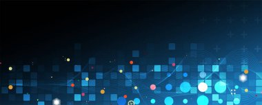 İnternet işi için teknoloji soyut fütüristik bilim geçmişi. Büyük veri kavramı.