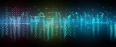 Teknoloji Ağı Vektör Arkaplanı bilim ve teknoloji sunum geçmişi. Büyük veri bağlantısı yazılım geliştirme duvar kağıdı