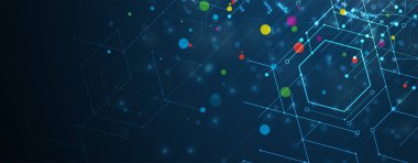 İnternet işi için teknoloji soyut fütüristik bilim geçmişi. Büyük veri kavramı.