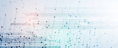 Teknoloji Ağı Vektör Arkaplanı bilim ve teknoloji sunum geçmişi. Büyük veri bağlantı yazılımı geliştirme duvar kağıdı. El yapımı vektör