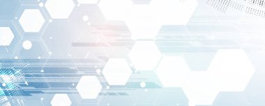 Teknoloji Ağı Vektör Arkaplanı bilim ve teknoloji sunum geçmişi. Büyük veri bağlantı yazılımı geliştirme duvar kağıdı. El yapımı vektör