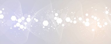 Kuantum işleme. Derin öğrenme yapay zekası. İşletme veya bilim sunumu için gelecekteki yeni teknoloji. Vektör arkaplanı, El yapımı Vektör