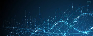 Soyut vektör arkaplanı. Gelecekçi teknoloji tarzı. Teknoloji sunumları için mükemmel bir geçmiş. El yapımı sanat.