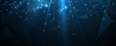 Sinirsel ağ konsepti. Bağlı hücreler. Yüksek teknoloji süreci. Soyut fütüristik geçmiş. El yapımı Vektör.