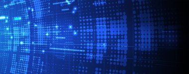 Soyut vektör arkaplanı. Gelecekçi teknoloji tarzı. Teknoloji sunumları için mükemmel bir geçmiş. vektör sanatı.