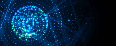 Soyut vektör arkaplanı. Gelecekçi teknoloji tarzı. Teknoloji sunumları için mükemmel bir geçmiş. vektör sanatı.