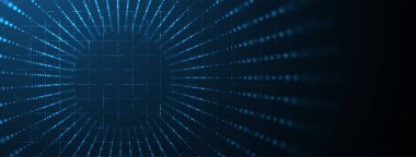 İnternet işi için teknoloji soyut fütüristik bilim geçmişi. Büyük veri konsepti. Vektör Sanatı.