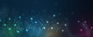 Teknoloji Ağı Vektör Arkaplanı bilim ve teknoloji sunum geçmişi. Büyük veri bağlantı yazılımı geliştirme duvar kağıdı. Vektör Sanatı.