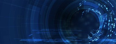 Soyut Yapay Zeka. Bulut hesaplama. Makine öğrenimi. Teknoloji web geçmişi. Sanal konsept geleceksel arka plan. Vektör Sanatı.