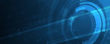 Soyut veri arkaplanı. Gelecekçi teknoloji tarzı. İş siber sunumları için zarif dijital arka plan. Vektör Sanatı.