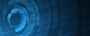 Soyut veri arkaplanı. Gelecekçi teknoloji tarzı. İş siber sunumları için zarif dijital arka plan. Vektör Sanatı.