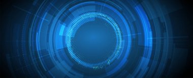 Soyut veri arkaplanı. Gelecekçi teknoloji tarzı. İş siber sunumları için zarif dijital arka plan. Vektör Sanatı.