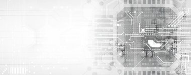 Soyut veri arkaplanı. Gelecekçi teknoloji tarzı. İş siber sunumları için zarif dijital arka plan. Vektör Sanatı.