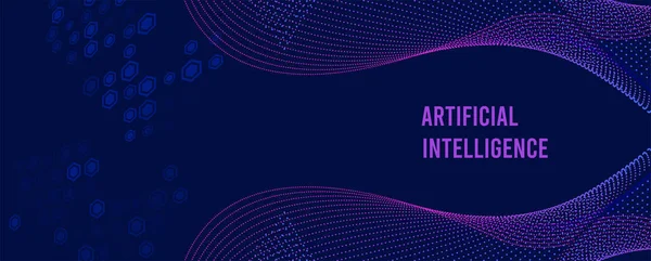 İnternet işi için teknoloji soyut fütüristik bilim geçmişi. Büyük veri konsepti. Vektör Sanatı.