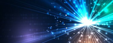 Soyut vektör arkaplanı. Gelecekçi teknoloji tarzı. Teknoloji sunumları için mükemmel bir geçmiş. vektör sanatı.