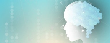 Soyut Yapay Zeka. Bulut hesaplama. Makine öğrenimi. Teknoloji web geçmişi. Sanal konsept geleceksel arka plan. Vektör Sanatı.