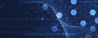 soyut fütüristik soluk bilgisayar teknolojisi iş geçmişi