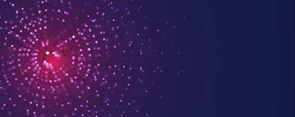 Tecnologia Abstrata Círculos Digitais Partículas Antecedentes Futuristas Visualização Big Data Vetores De Bancos De Imagens