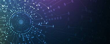 İnternet işi için teknoloji soyut fütüristik bilim geçmişi. Büyük veri kavramı.