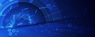 İnternet işi için teknoloji soyut fütüristik bilim geçmişi. Büyük veri kavramı.