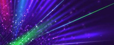 Soyut bilgisayar teknolojisi geçmişi. ağ görsel bağlantısı