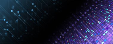 İnternet işi için teknoloji soyut fütüristik bilim geçmişi. Büyük veri kavramı.