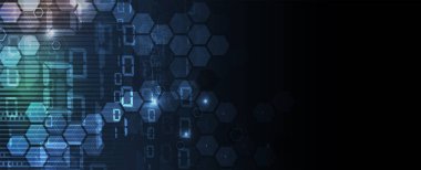 İnternet işi için teknoloji soyut fütüristik bilim geçmişi. Büyük veri kavramı.