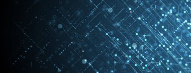 İnternet işi için teknoloji soyut fütüristik bilim geçmişi. Büyük veri kavramı.