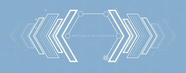 Basit çokgen elementlere sahip geometrik altıgen soyut arkaplan. Tıbbi, iş, teknoloji veya bilim tasarımı.