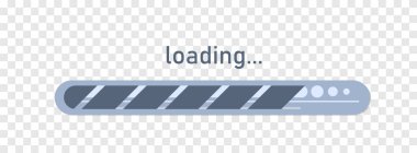 Bar konsepti yükleniyor. Yükleme veya indirme için işlem verisi. Teknoloji konsepti. Vektör sanatı.