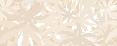 Beyaz kum ve mavi okyanusta palmiye ağaçları olan güzel bir sahil.