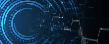 Teknoloji yenilik geçmişi, küresel iş çözümleri fikri. Vektör Sanatı.