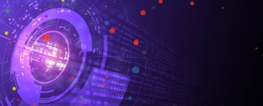 İnternet işi için teknoloji soyut fütüristik bilim geçmişi. Büyük veri kavramı.