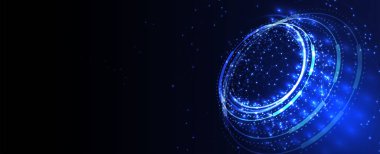 İnternet işi için teknoloji soyut fütüristik bilim geçmişi. Büyük veri kavramı.