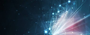 İnternet işi için teknoloji soyut fütüristik bilim geçmişi. Büyük veri kavramı.