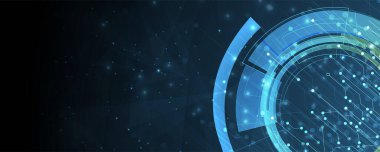 İnternet işi için teknoloji soyut fütüristik bilim geçmişi. Büyük veri kavramı.