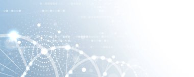 Soyut DNA teknolojisi. Bilim tıp kavramı. Fütüristik bir arka plan. Tel kafes moleküllerinin yapısı