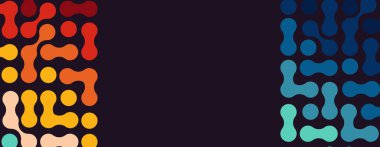 Metaller soyut geometrik arkaplanı şekillendirir. Vektör sanatı.