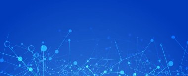 Pleksus etkisi olan soyut teknoloji geçmişi. Vektör sanatı.