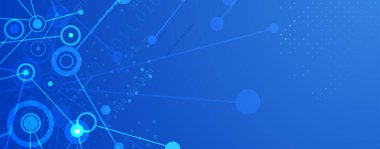 Pleksus etkisi olan soyut teknoloji geçmişi. Vektör sanatı.