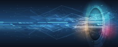 Teknoloji verileri bir ağ bağlantısı görsel iş geçmişi