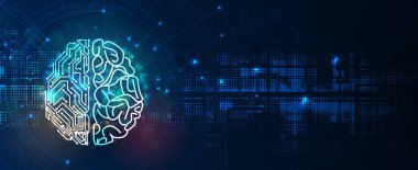 Dünya zihin metaevreleri kavramında makine öğrenme büyük veri veya siber güvenlik teknolojisi arka planı