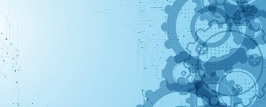 Fütürist yüksek teknoloji soyut devre kartı arka planı