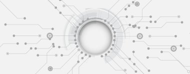 Gelecekçi yüksek teknoloji donanım minimalist soyut devre kartı arka planı
