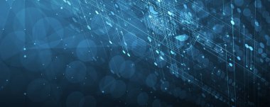 Gelecek nesil yüksek teknoloji soyut devre kartı arka planı