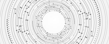 Elektronik detaylara sahip ileri teknoloji soyut devre kartı