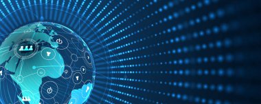 Küresel bağlantı iş kavramında ağ iş akışı