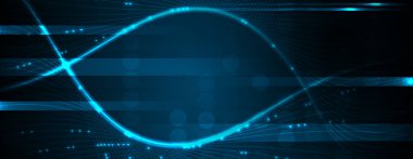 Modern fütüristik yüksek teknoloji soyut devre kartı arka planı