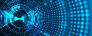 Geometrik şekilli teknoloji tasarım verileri ve ağ bağlantısı görsel iş arkaplanı